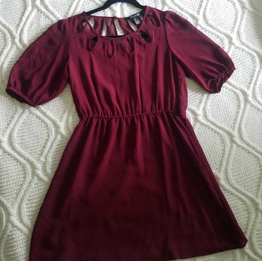 Forever 21 Burgundy Dress